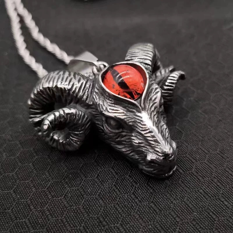 Red Eye Baphomet Necklace
