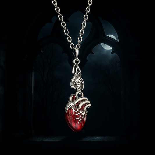 Gothic Vampire Bat Bloody Heart