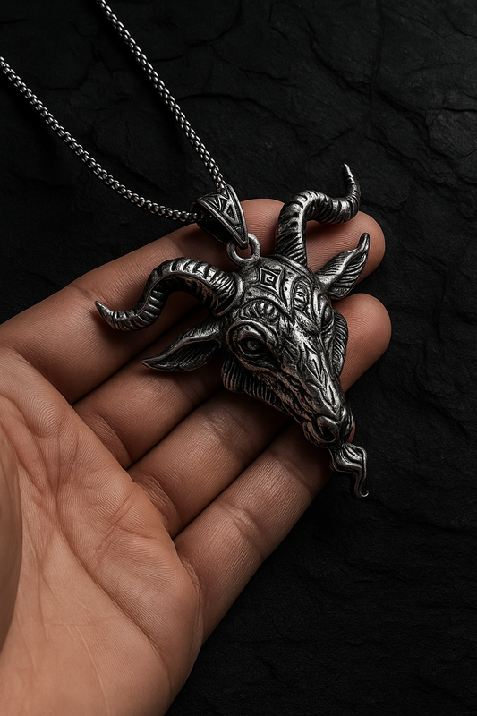 Demon Satan Baphomet Pendant With Necklace