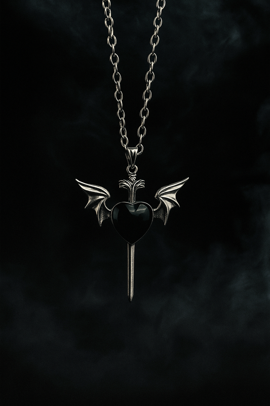 1pcs Cross Flying Skull