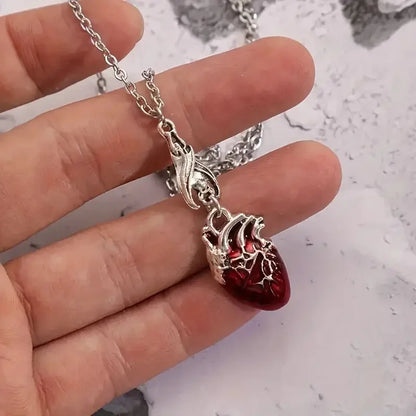 Gothic Vampire Bat Bloody Heart