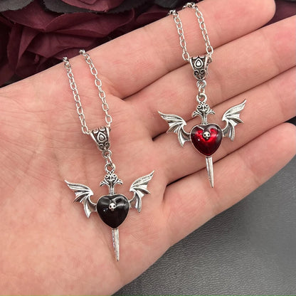 1pcs Cross Flying Skull