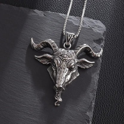 Demon Satan Baphomet Pendant With Necklace