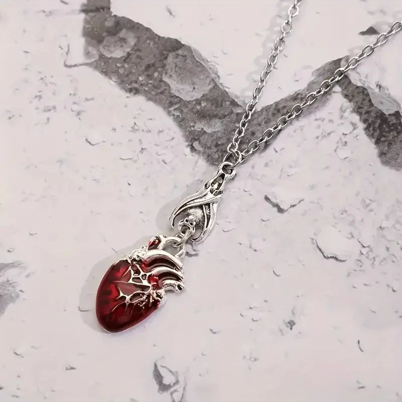 Gothic Vampire Bat Bloody Heart