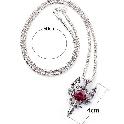 Matching Couple Dragon Stone Necklace