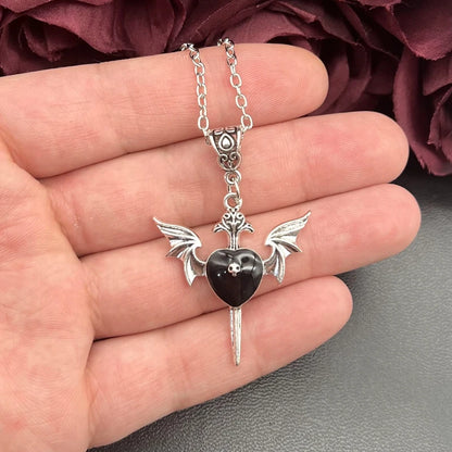 1pcs Cross Flying Skull